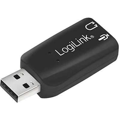 Scheda audio USB Logilink - Surround 3D virtuale - Nero Scheda audio USB Logilink - Surround 3D virtuale - Nero