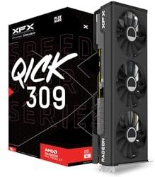 Pine XFX Scheda grafica di gioco Speedster QICK309 Radeon RX 7600 XT Nero (RX-76TQICKBP)