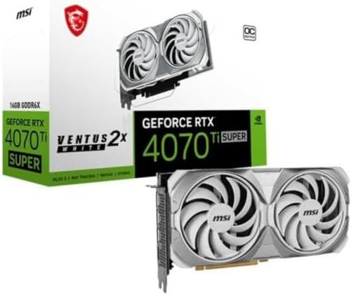 MSI GeForce RTX 4070 Ti Super 16G Ventus 2X White OC Scheda grafica