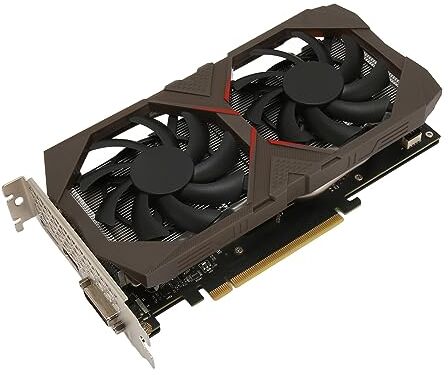 Bewinner Scheda Grafica GTX1660, Scheda Grafica da Gioco GDDR da 6 GB a 192 Bit, Scheda Video PC PCI Express 3.0 X16, Scheda Grafica GPU per Computer Desktop con HDMI, DisplayPort, DVI