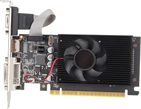 Bewinner Scheda Grafica di Gioco, Scheda Grafica GT610, Scheda Grafica DDR3 a 64 Bit da 2 GB da 600 MHz, PCI Express 1.1 X 16, Scheda Grafica per Computer HD per Computer Desktop