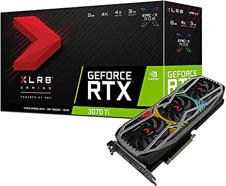 PNY RTX 3070 Ti 8GB XLR8 Gaming REVEL Edition NVIDIA GeForce RTX 3070 Ti GDDR6X