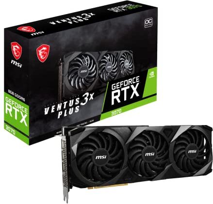 MSI GeForce RTX 3070 VENTUS 3X 8G OC LHR Scheda grafica RTX 3070, 1755MHz, VENTUS FAN 3X, 8GB GDDR6, 256 bit, PCI Express Gen 4, DisplayPort v1.4a, HDMI, Zero Frozr