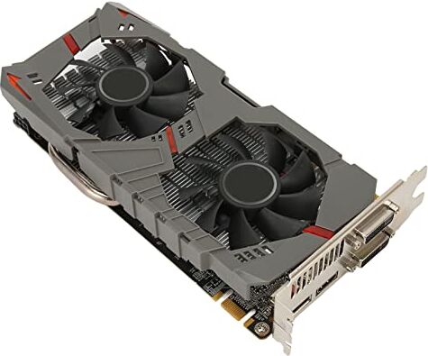 Bewinner Scheda Grafica GTX960, Scheda Grafica da Gioco GDDR5 da 128 Bit da 2 GB, DP, HDMI, DVI D, Scheda Video PPCI Express 3.0, Scheda Grafica GPU con Raffreddamento a Doppia Ventola per