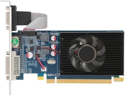 VBESTLIFE Scheda Grafica per PC, Scheda Grafica HD6450 2G DDR3 a 64 Bit con Slot PCI Express 3.0, per Computer Desktop da Ufficio