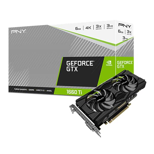 PNY -O tarjeta gráfica NVIDIA GeForce GTX 1660 Ti 6 GB GDDR6