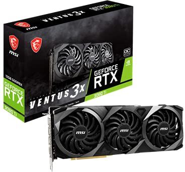 MSI Geforce Rtx 3080 Ti Ventus 3X 12G Oc Scheda Video Gaming, Nero