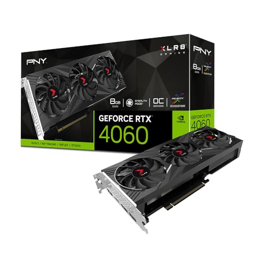 PNY Scheda Grafica GeForce RTX™ 4060 8GB XLR8 Gaming VERTO RGB Triple Fan OC DLSS 3