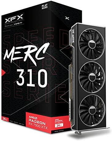 Pine XFX Speedster MERC310 AMD Radeon™ RX 7900XTX, Black Gaming, Scheda grafica, 24 GB, GDDR6, AMD RDNA™ 3 (RX-79XMERCB9)