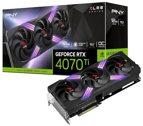 PNY Scheda grafica Nvidia GeForce RTX 4070 Ti XLR8 Gaming Verto TF OC 12GB