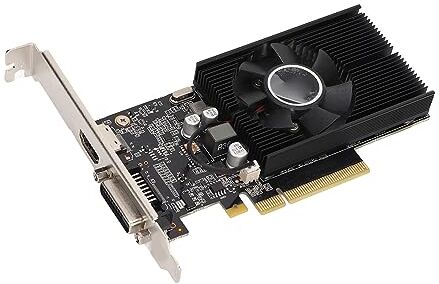 ASHATA Scheda Grafica GT1030-4G D4 LP 4GB DDR4 64Bit 2 /DVI‑D 2100MHz 3D DirectX 12.1/GPU Boost 3.0/OpenGL 4.6 Scheda Video PCIe 3.0 X 4 per PC Win7/8/10