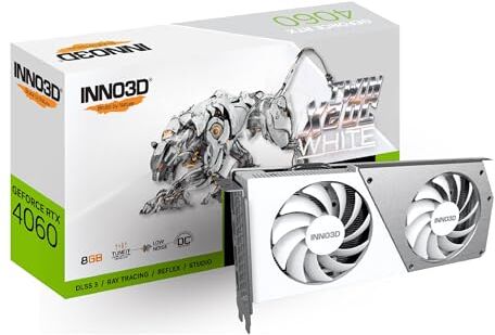 Inno3D GeForce RTX 4060 Twin X2 OC WHITE Grafikkarte 8GB GDDR6