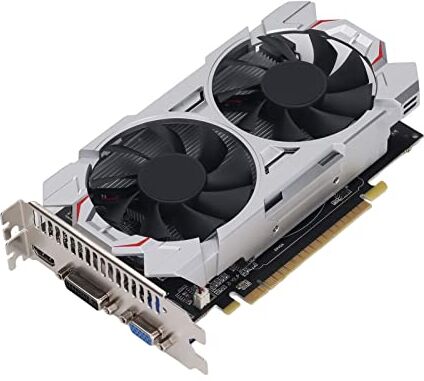 Bewinner Scheda Grafica DDR5 GTX650TI da 2 GB, Scheda Video 768SP a 128 Bit, VGA, HDMI, DVI, 16xPCI Express 3.0, Scheda Grafica di Gioco DirectX11 per GPU per Computer Desktop