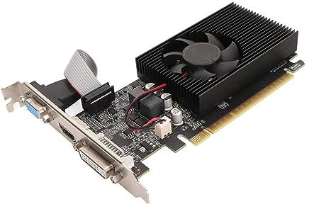 Bewinner Scheda Grafica GT 730, Scheda Grafica 4GB DDR3 a 128bit con Ventola di Raffreddamento, GPU a Basso Profilo per Computer, HDMI, DVI, VGA PC Scheda Video