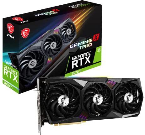 MSI Geforce Rtx 3070 Ti Gaming X Trio 8G, ‎Nero, ‎5.6 x 32.3 x 14 cm 800 grammi