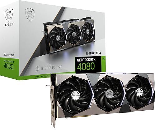 MSI GeForce RTX 4080 16GB SUPRIM Scheda Video Gaming NVIDIA RTX 4080, 16 GB GDDR6X