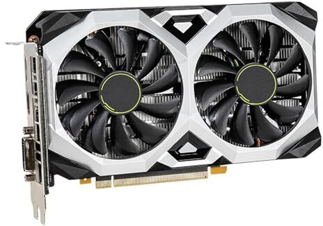 Lechnical Scheda grafica GTX 1660S 6 GB GDRR6 192 bit PCIEX16 3.0 Scheda grafica per giochi per computer per PC da gioco Doppia ventola di raffreddamento Scheda video con porte compatibili HDMI/DP/DVI