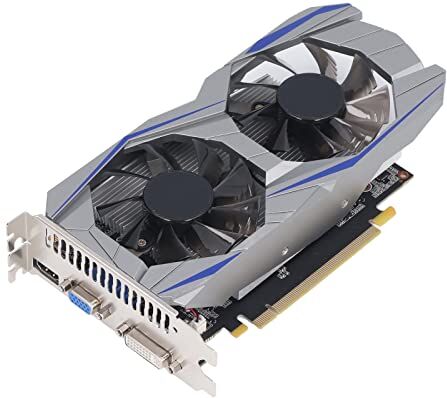 VBESTLIFE Scheda Grafica GTX550TI da 2 GB, GDDR5, 128 Bit, PCI Express 1.1 X16, 750/3000 MHz, Scheda Video per Giochi 4K HDR con Interfaccia DVI, VGA, HDMI