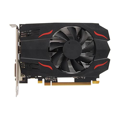 Bewinner RX550 4GB GDDR5 Computer PC Gaming Scheda Grafica Video, 128bit 6000MHz Desktop Gaming Scheda Video, DVI, DP, HDMI GPU 4K Scheda Grafica per Giochi