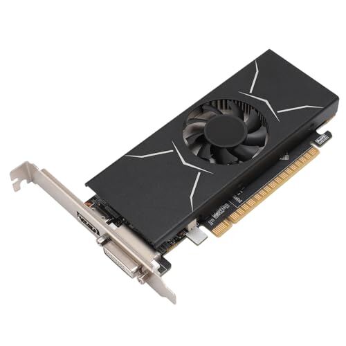 Bewinner Scheda Grafica per Giochi 1050Ti, Scheda Grafica GPU per Computer da 4 GB GDDR5 a 128 Bit, Uscita HDMI DVI D, PCI Express 3.0 con Doppia Ventola, Scheda Video per PC per Ufficio