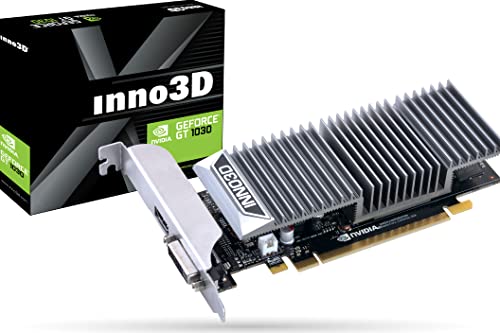 Inno3D N1030-1SDV-E5BL scheda video GeForce GT 1030 2 GB GDDR5, schede grafiche (GeForce GT 1030, 2 GB, GDDR5, 64 bit, 4096 x 2160 pixel, PCI Express 3.0)