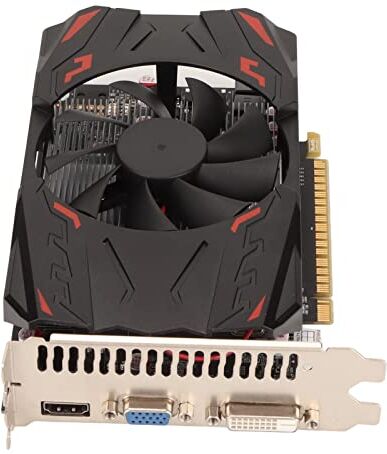 Bewinner Scheda Grafica GTX550ti, Scheda Grafica da Gioco 900 MHz 1 GB DDR5 128 Bit PCIE X16, Schede Grafiche per Computer Desktop VGA DVI, Scheda Grafica a Ventola Singola