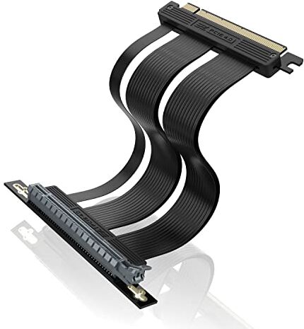 EZDIY-FAB PCI Express 4.0 16x Cavo Flessibile di Estensione Della Porta per Scheda Grafica,Cavo Riser PCIE Gen4 ad Alta Velocità 90 Gradi-170mm