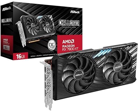 ASRock Challenger Radeon RX 7800 XT OC RX7800XT CL 16GO 16GB GDDR6-90-GA4SZZ-00UANF