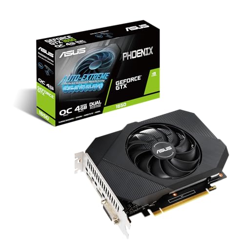 Asus Phoenix GeForce GTX 1650 4 GB OC Edition GDDR6, Scheda Video con dissipatore monoventola per Gaming HD, Tecnologia AutoExtreme