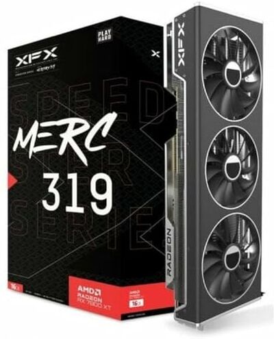 Pine XFX Speedster MERC 319 BLACK Edition AMD Radeon RX 7800 XT 16 Go GDDR6