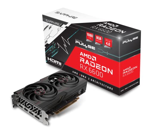Sapphire Technology PULSE AMD Radeon RX 6600 Scheda video da gaming, 8GB