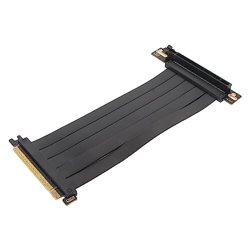Bewinner Cavo Riser PCIE 4.0 X16, Scheda di Estensione Flessibile Ad Alta velocità, Cavo di Prolunga GPU a 90 Gradi per RTX 4090, Compatibile con Serie RTX 40, Serie RX 7000 e Altro (Black)