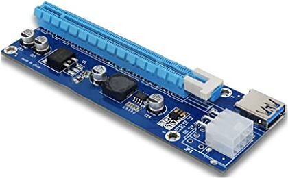 Avejjbaey PCI-E 1X A 16X Extender Scheda Adattatore Per GPU Scheda Grafica Per Workstation & Computer Apparecchiature Energetiche Risparmio Energetico Scheda Adattatore Per Pc