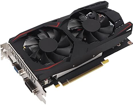 VBESTLIFE Scheda Grafica GTX550Ti, Scheda Grafica da Gioco per Computer Desktop da 3 GB 192 Bit GDDR5 3400 MHz, PCI Express 2.0, Doppia Ventola di Raffreddamento