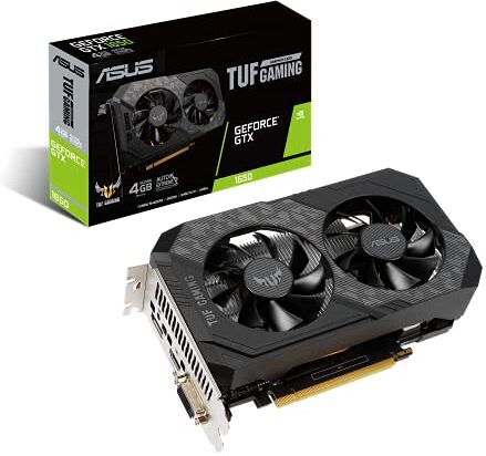 Asus TUF Gaming GeForce GTX 1650 4 GB GDDR6, Scheda Video Gaming, Dissipatore Biventola per Gaming HD, Tecnologia AutoExtreme e chip Turing