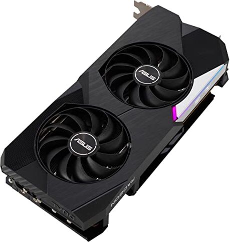 Asus DUAL AMD Radeon RX 6700XT OC Edition Scheda Grafica, AMD RDNA 2, PCIe 4.0, 12GB GDDR6, HDMI 2.1, DisplayPort 1.4a, Ventole Axial Tech, Doppi Cuscinetti a Sfera, GPU Tweak II, Nero