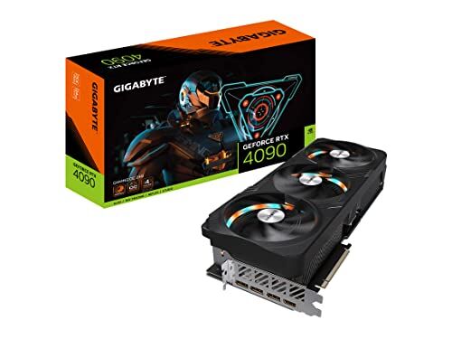 Gigabyte GeForce RTX 4090 Gaming OC 24G Scheda Grafica, 3X Ventole WINDFORCE, 24GB 384-bit GDDR6X, GV-N4090GAMING OC-24GD Scheda Video