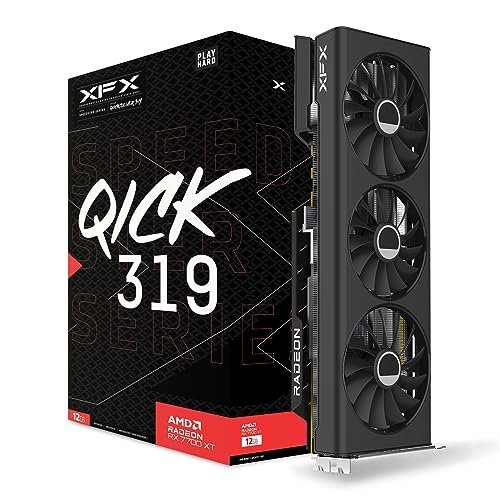 Pine XFX Speedster QICK 319 Black Edition AMD Radeon RX 7700 XT 12 Go GDDR6