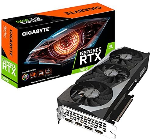 Gigabyte Tarjeta grafica GeForce RTX 3070 GAMING OC 8G (rev. 2.0) NVIDIA 8 GB GDDR6