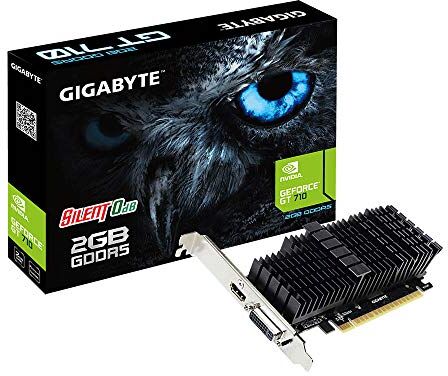 Gigabyte GV-N710D5-2GL GeForce 2 GB GDDR5 scheda grafica silenziosa 0dB sistema di raffreddamento passivo a basso profilo