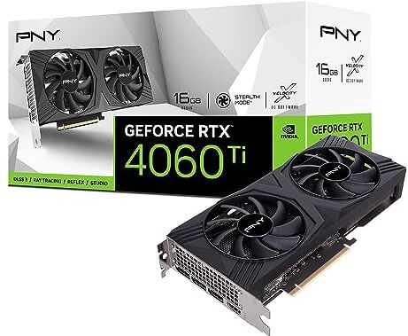 PNY GeForce RTX™ 4060 Ti 16GB VERTO Dual Fan Edition Scheda grafica DLSS 3