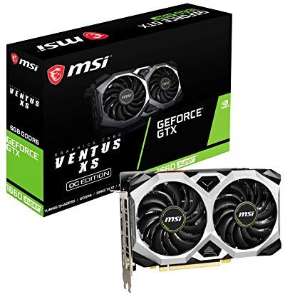 MSI GeForce GTX 1660 SUPER VENTUS XS OC Scheda Video Gaming 6GB GDDR6, 1815MHz, PCI Express x16 3.0, 192-bit, 3x DP, HDMI 2.0b