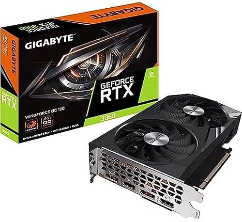 Gigabyte RTX 3060 Windforce OC 12G NVIDIA GeForce RTX 3060 12 GB GDDR6