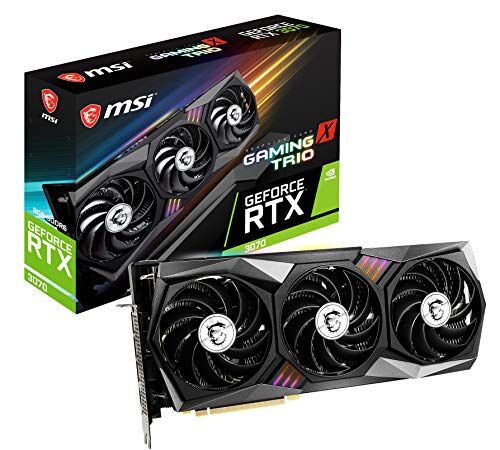 MSI Gaming GeForce RTX 3070 8GB GDRR6 256-Bit HDMI/DP Tri-Frozr 2 TORX Fan 4.0 Ampere Architettura RGB OC Scheda grafica (RTX 3070 Gaming X Trio)