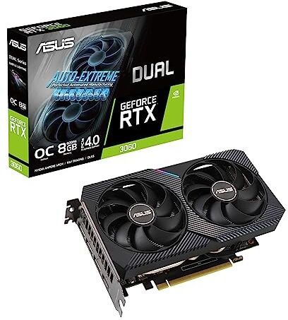 Asus Vaizdo plokštÄ—  Dual GeForce RTX 3060 OC Edition 8GB GDDR6