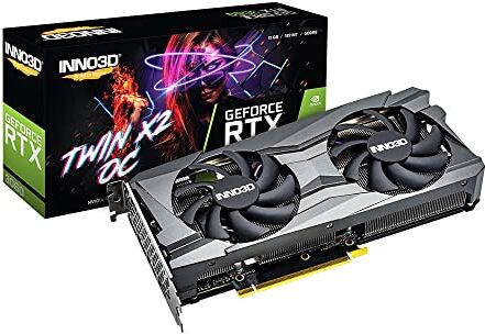 Inno3D GeForce RTX 3060 Twin X2 OC LHR, 12GB GDDR6, HDMI, 3x DP (N30602-12D6X-11902120H)