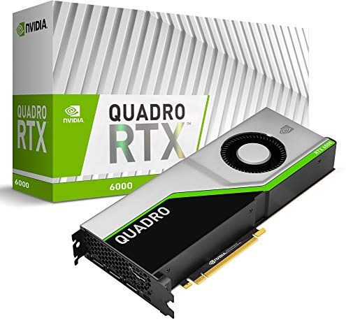 PNY Quadro RTX 6000 Professional Scheda grafica 24GB GDDR6 PCI Express 3.0 x16, doppio slot, 4x DisplayPort, supporto 8K, ventola attiva ultrasilenziosa