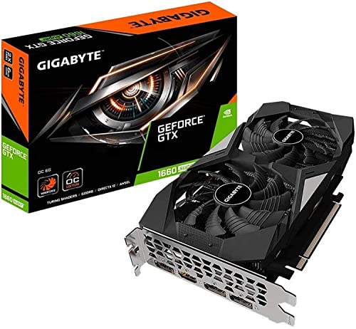 Gigabyte Gv-N166SOC-6GD GeForce GTX 1660 Super OC 6G, 2 ventole Windforce, 6 GB GDDR6 a 192 bit, scheda video