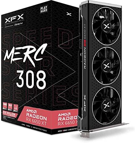 Pine XFX SPEEDSTER MERC308 AMD RADEON RX 6650XT BLACK GAMING 8GB GDDR6