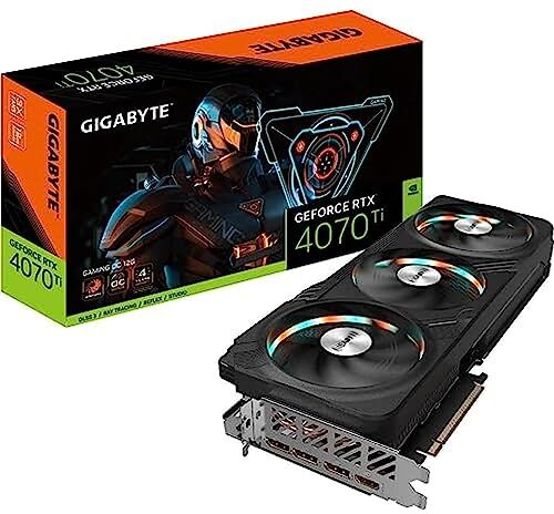 Gigabyte GeForce RTX 4070 TI GAMING OC 12GB Scheda grafica 12GB DDRX6 21Gbps 192bit, PCI-E 4.0, Core 2565Mhz, RGB, DisplayPort 1.4, HDMI 2.1a, NVIDIA DLSS 3, GV-N407TGAMING OC-12GD